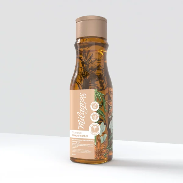 Shampoo Milagro Herbal (con romero y jengibre)